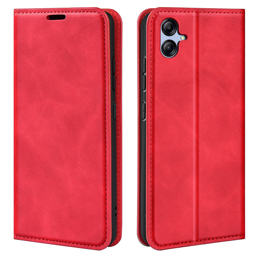 For Samsung Galaxy A04e 4G F04 4G M04 4G Skin-touch Feeling PU Leather Wallet Case Stand Magnetic Absorption Flip Protective Phone Cover For Samsung Galaxy A04e 4G F04 4G M04 4G Skin-touch Feeling PU Leather Wallet Case Stand Magnetic Absorption Flip Protective Phone Cover